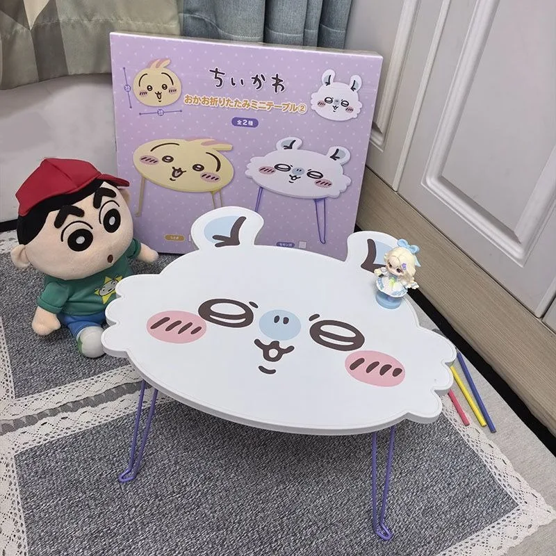 

Складной столик для спальни Chiikawa Small 2026: столик для общежития, столик для спальни, Usagi Hachiware, Chiikawa Momonga, милый подарок на день рождения