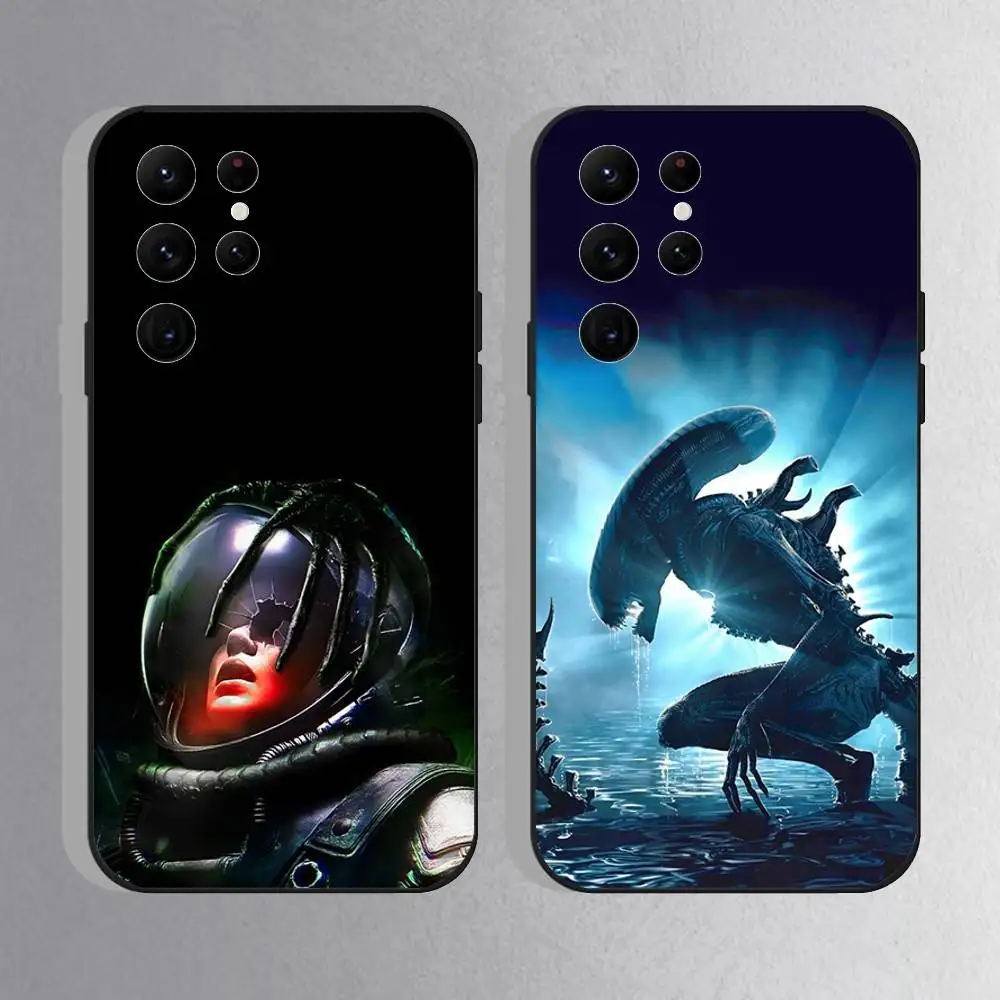 

A-Alien Romulus Phone Case For Samsung S25,S24 Ultra,S20,S30 plus,S22 plus,S23,S30 Ultra 5G Silicone Black Shell
