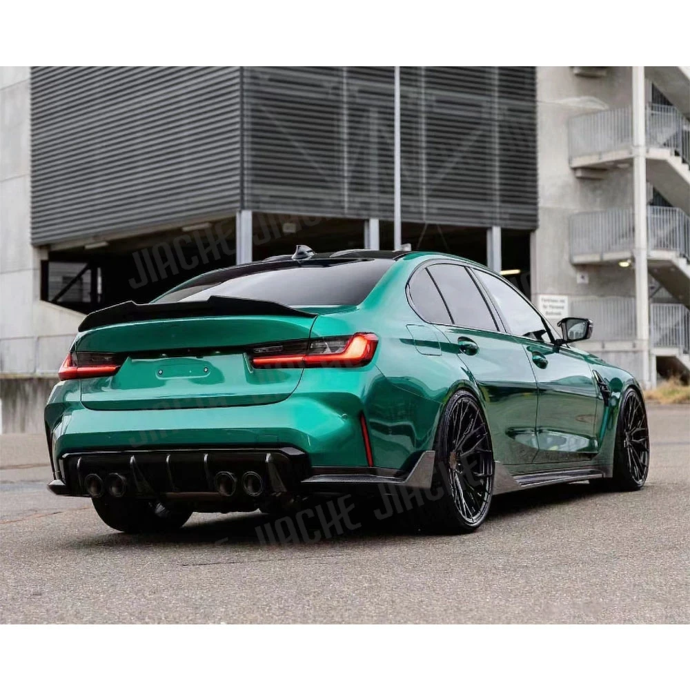 

JCYECF для BMW 3 Ser G80 M3 2021 + Стайлинг автомобиля, разветвители заднего бампера, фартук заднего клапана, высококачественный комплект кузова, защита автомобильного бампера