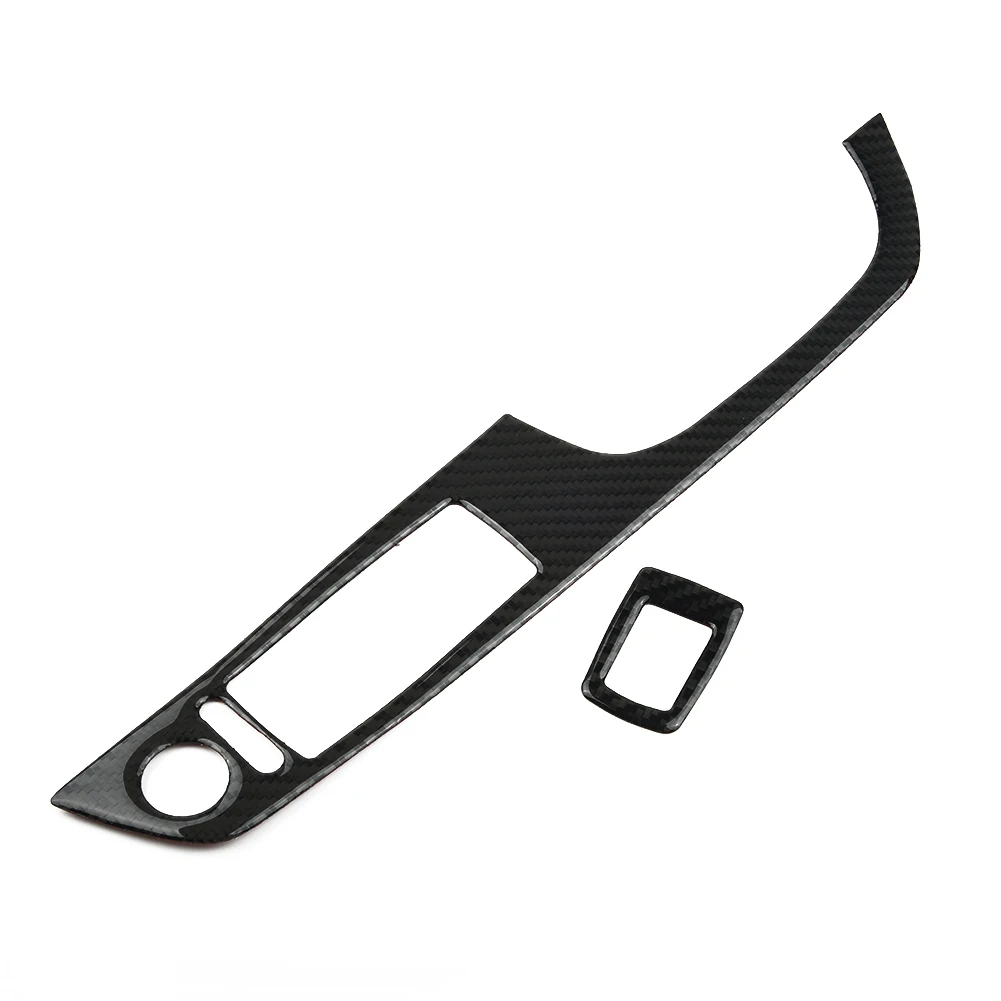 Car Door Window Switch Frame Cover Trim Real Carbon Fiber Sticker Kit For BMW 3 Series E92 Auto Interior Accessories