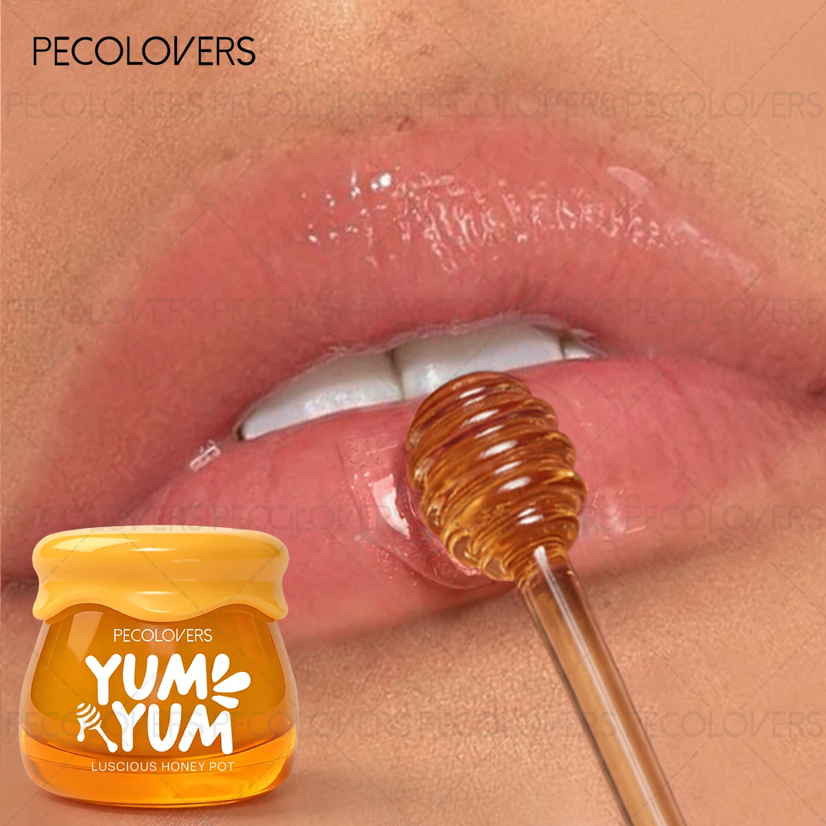 1PC Small Honey Pot Lip Mask, Long-lasting Lip Nourishment, Waterproof, Suitable for Daily Use, Lip Cosmetics