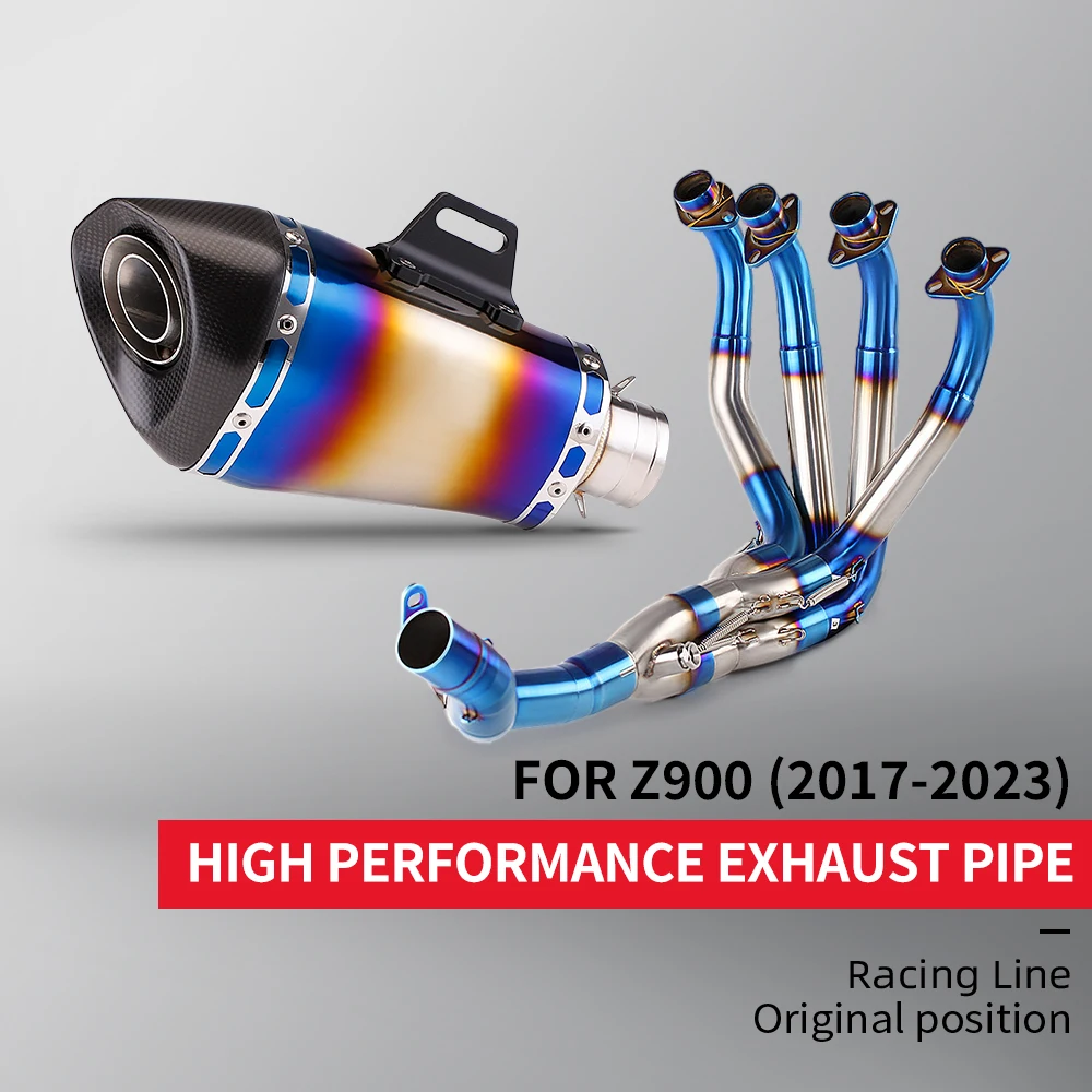 

51 MM Slip On For Z900 Z 900 ninja 900 2017-2023 Motorcycle Exhaust Full System Muffler Front Header Pipe Tube