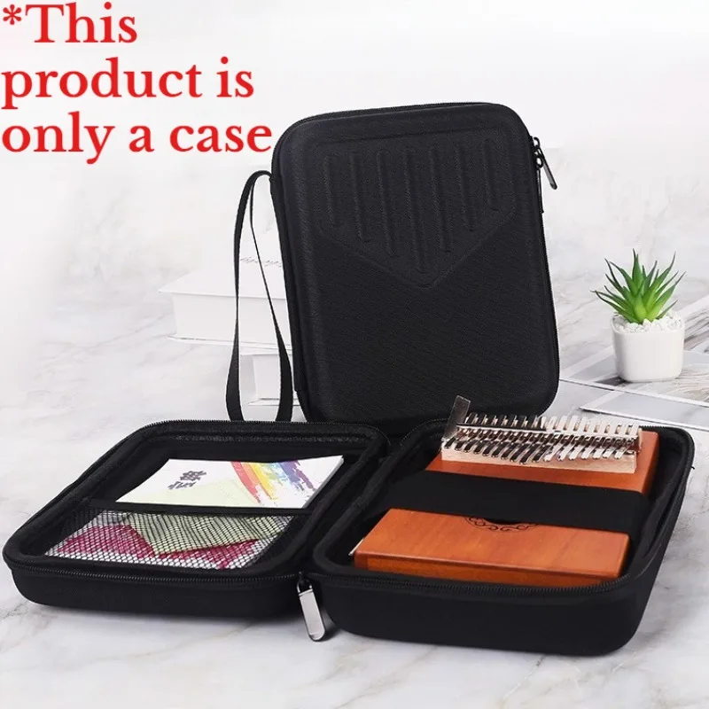 Verdickter Kalimba-Koffer mit 17 Tasten, wasserdicht, sturzsicher, stoßfest, einfache tragbare harte Kalimba-Box, Musikinstrumentenzubehör
