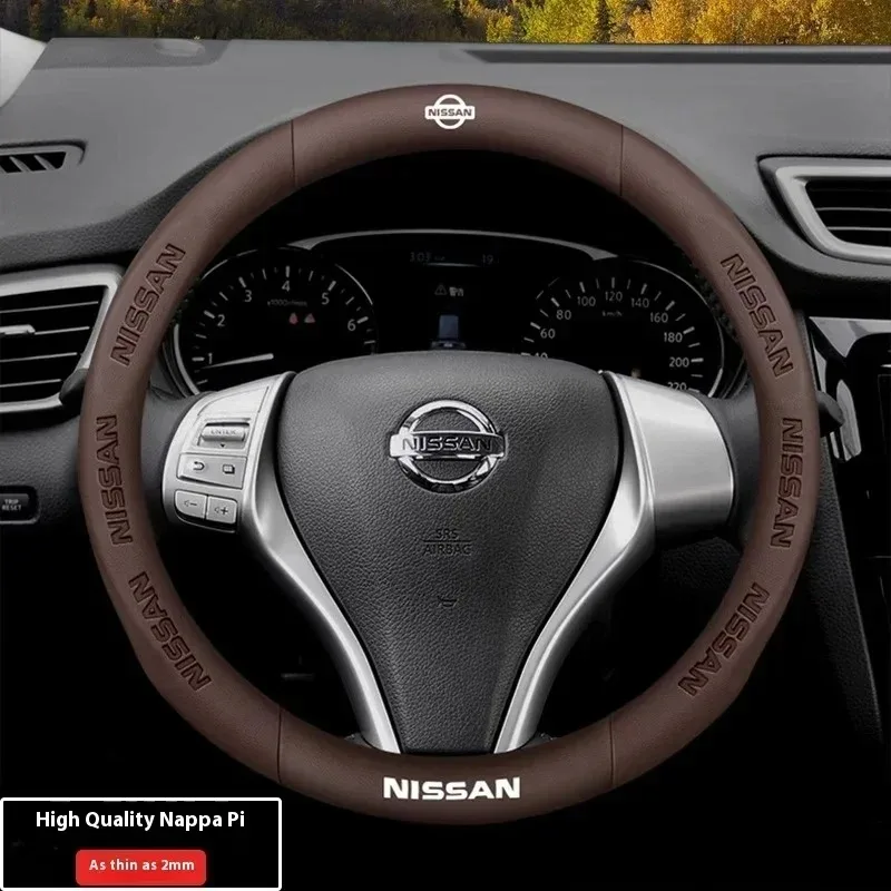 Car Steering Wheel Cover for Nissan Qashqai Juke X-Trail Patrol Note Leaf Altima Micra Murano Rogue Pulsar Sentra Teana Tiida view 6
