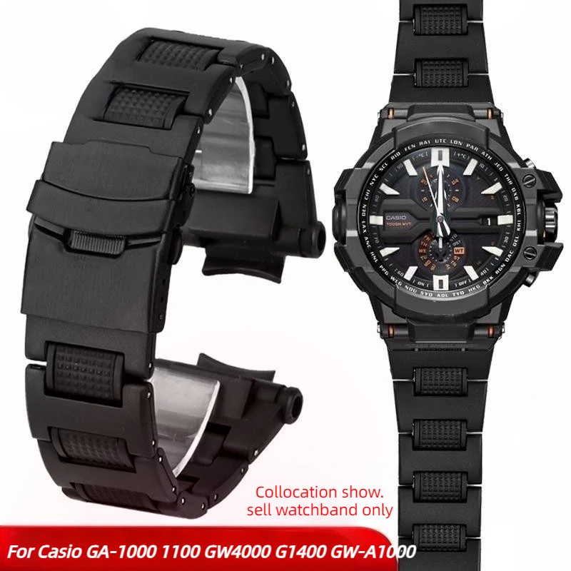 For Casio G-shock Ga-1000 1100 Gw-4000 Gw-a1100 A1000 Plastic Steel Watch Chain Strap Light waterproof Sport Wristband men band