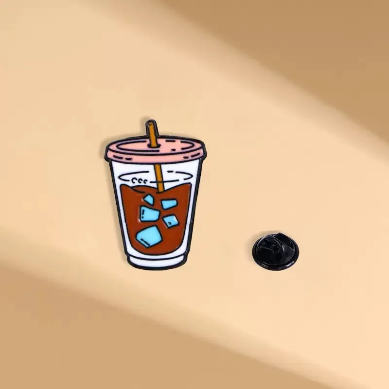 Heye Retro Cartoon Handmade Coffee Cup Coffee Machine Brooch Clothing Hat Bag Accessories Badge Pin Patch Gift