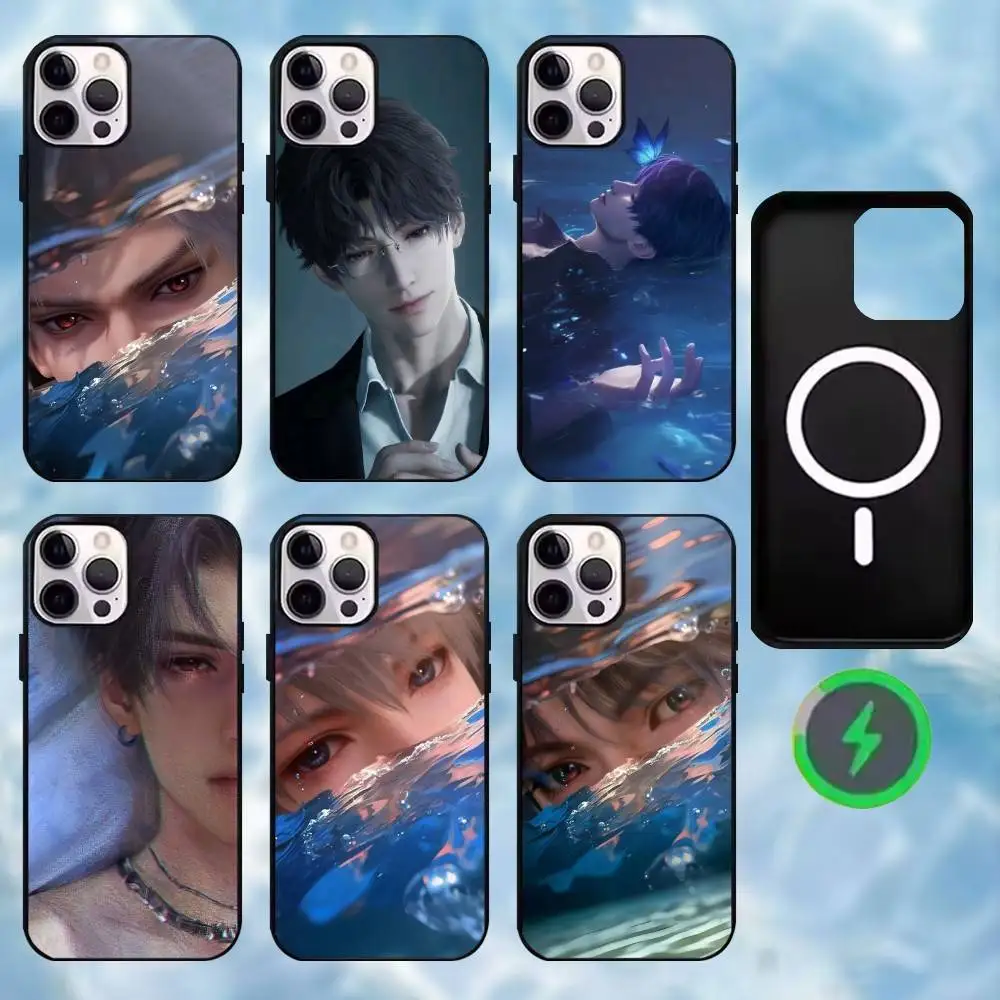 

L-Love and deepspace Phone Case For iPhone17,16,15,14,13,12,11 Plus,Pro Max Magnetic For Magsafe Wireless Charging