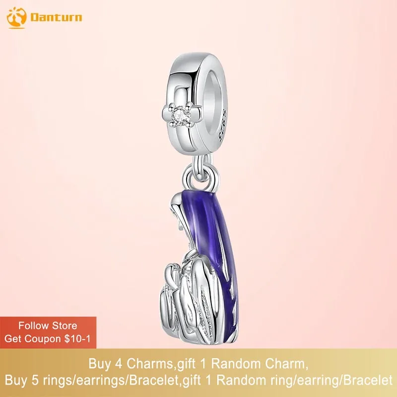 

Danturn 925 Sterling Silver Bead Bust of the Virgin Mary Dangle Charm fit Snake Chain Bracelet Fashion Women Jewelry Making