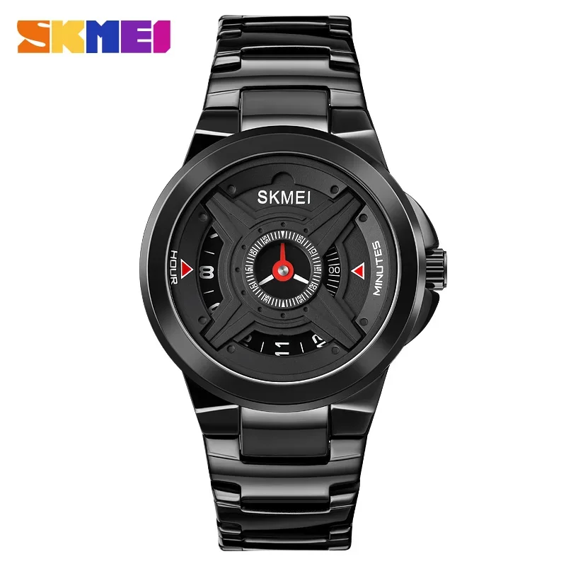 SKMEI 1699 Simple and Personalized Sports Waterproof Creative Quartz Round Pointer Watch for Men