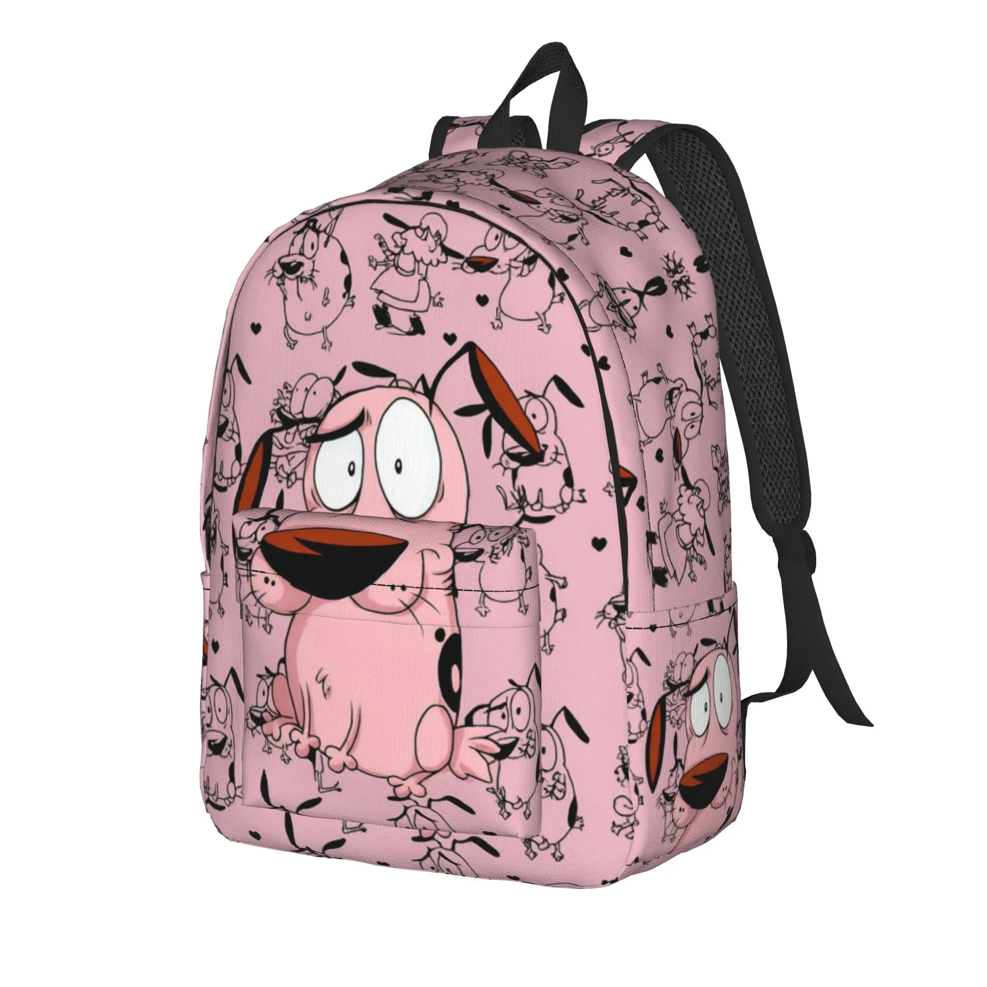 Courage the Cowardly Dog-D Cool Backpack Gift Student Work  Daypack for Men Women College Canvas Bags