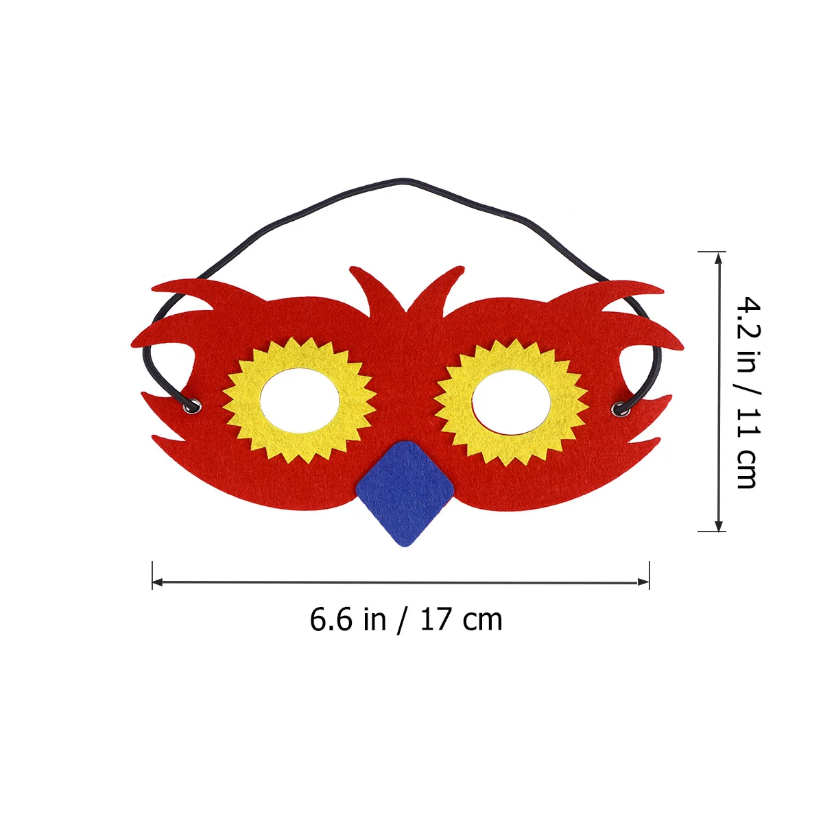 Owl Mask Animal Half Face Mask for Cosplay Birthday Party Durable Comfortable Cartoon Design Stylish Owl Masks for Kids