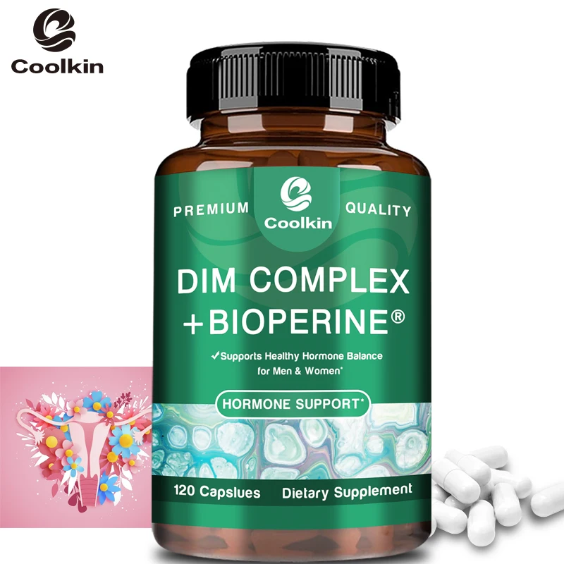 DIM Complex + BIOPERINE Capsules - Hormone Balance, Build Lean Muscle Mass and Liver Health