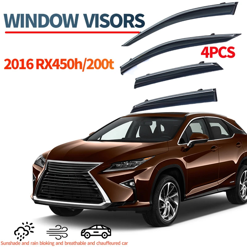 Injection Molding Thickening Window Visor for for Lexus RX200TAL RX450h 200T 2016 Windproof Door Visor Vent Shades