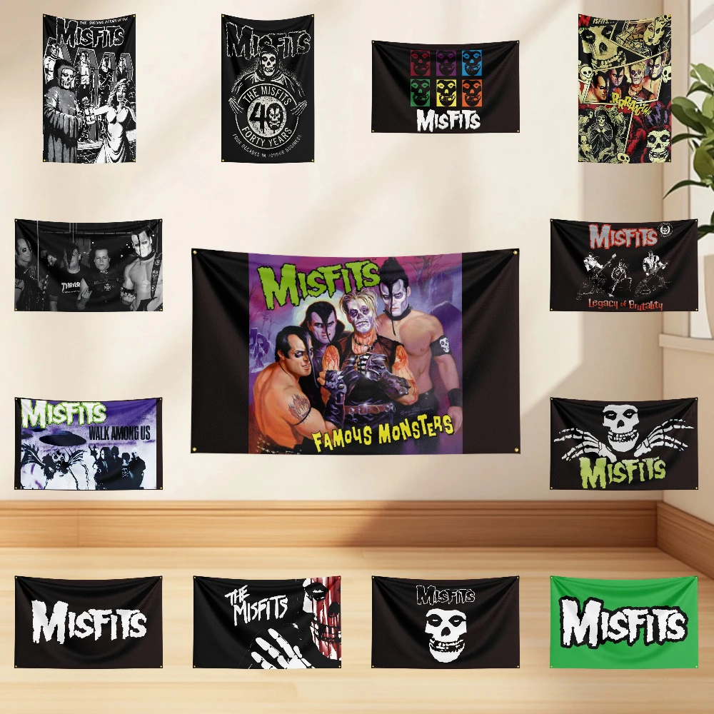 

3x5ft M-Mi-s-fits Flag Professional Flag Polyester Digital Printing Flagge Banner For Decoration Garage Room Home