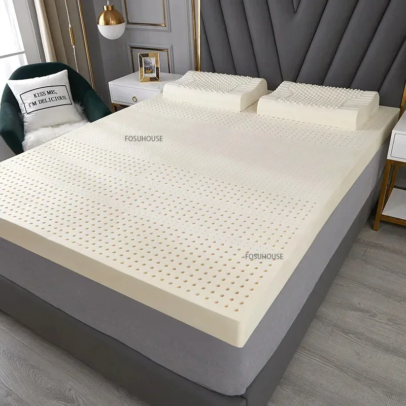 Thailand Natural Latex Mattress 5/10cm Thickness Bed Mattresses Home Hotel Luxury Tatami Sleeping Mat Latex Mats with Cover M