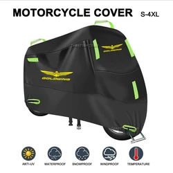 Motorcycle Cover UV Protective Dustproof Snowproof Outdoors Rain Waterproof Cover For Honda GoldWing 1800 Gold Wing GL1800 F6
