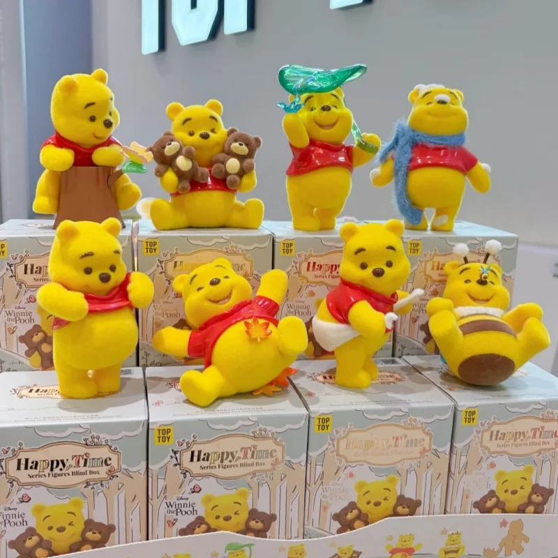 

Подлинная серия Winnie The Pooh Happy Time, фигурки слепых коробок, милые коллекционные модели кукол, Winnie The Pooh, загадочная коробка, подарочные игрушки