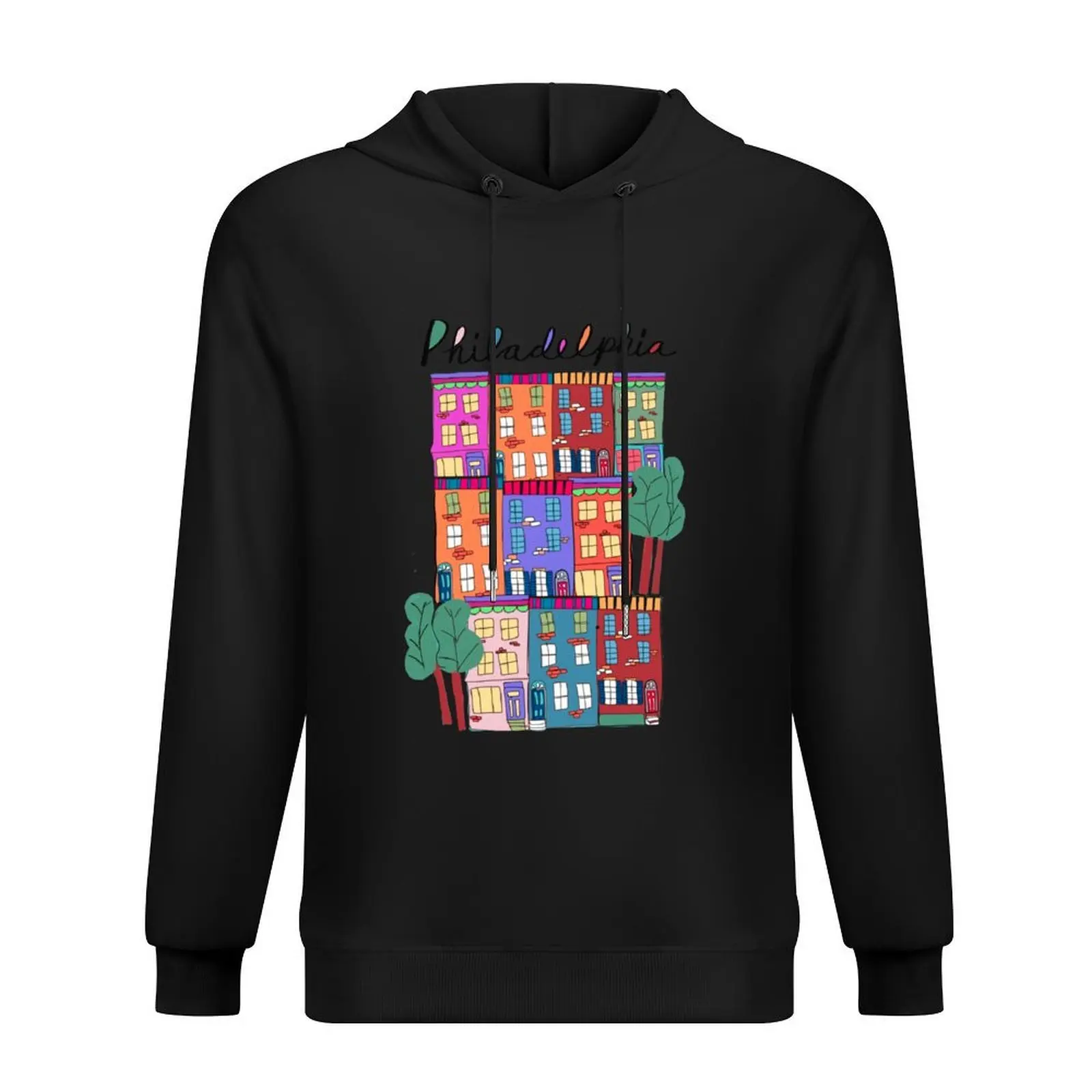

Philly row homes Hoodie korean clothes japanese style autumn new products autumn clothes hoodies and sweatshirts new