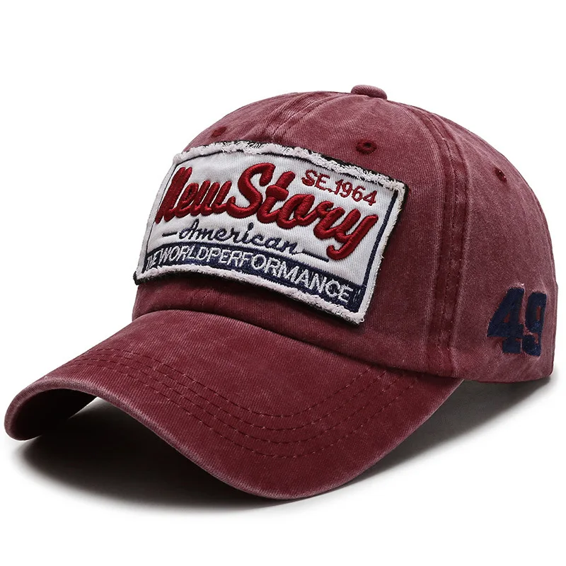 Men's washed ruhával Baseball kupak Koreai kültéri Naptej hatóanyaga Kalap Lezser majd Sokoldalú utc Kibuggyan majd Őszies Napellenző sapkák gorras