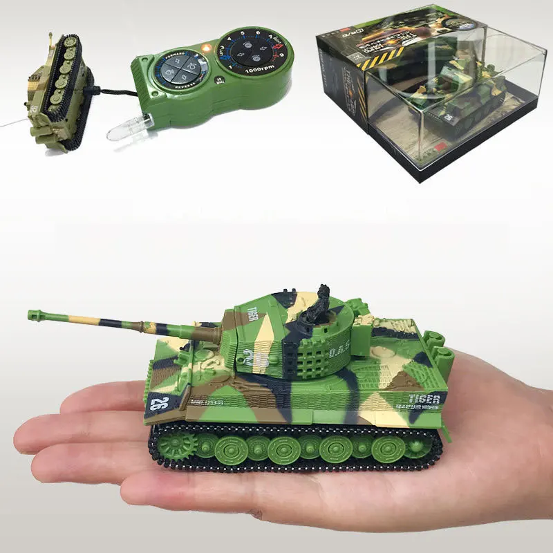 RC Mini Tank Remote Control Car Rechargeable Camouflage Tank 27Mhz Infrared Electronic Car Electric Toys For Boys Girls Gift