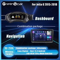 Prelingcar 10.25 inchLcd Digital Cluster Dashboard  For VW Jetta 6 MK6 2015-2018 Android Player Navigation Radio Paneel Cockpit