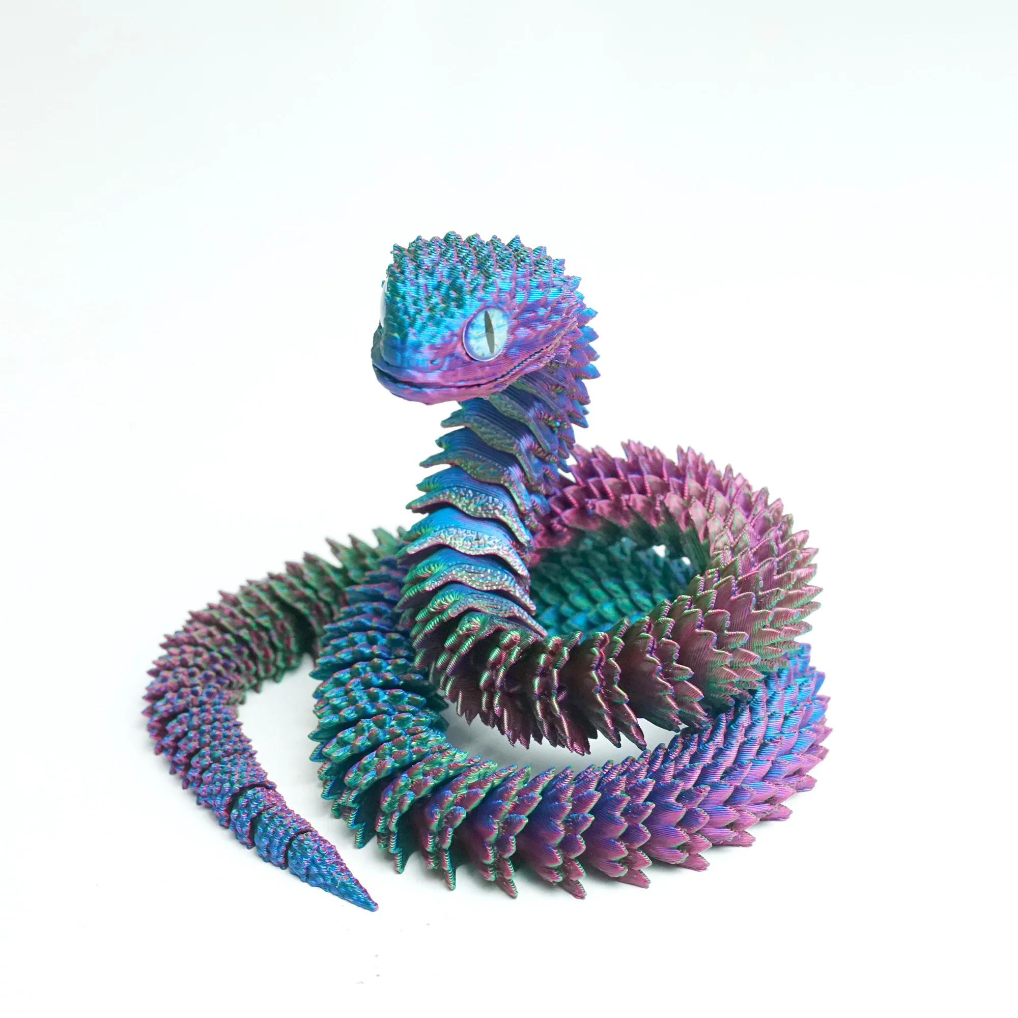 3D printed snake,articulated snake models,flexible joint animal model figurines gifts, stress relief, fidget restlessness