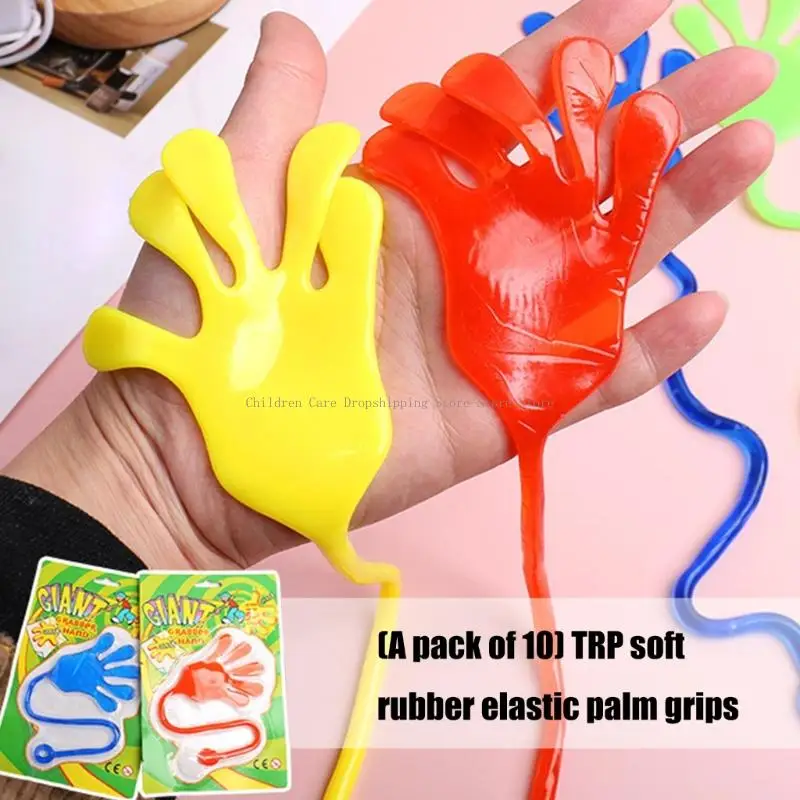 Paquet 10 jouets élastiques en silicone jouet extensible du soulagement sensoriel pour les âges