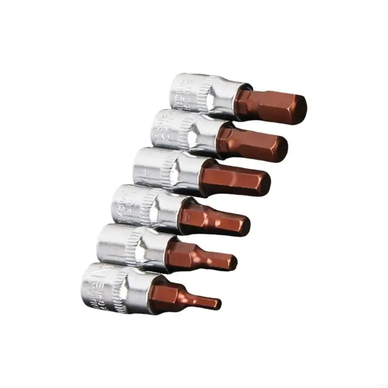 مجموعة من 6 multipurpose 1/4inch محرك الأقراص مرفق الأداة الميكانيكية العملية n2ud