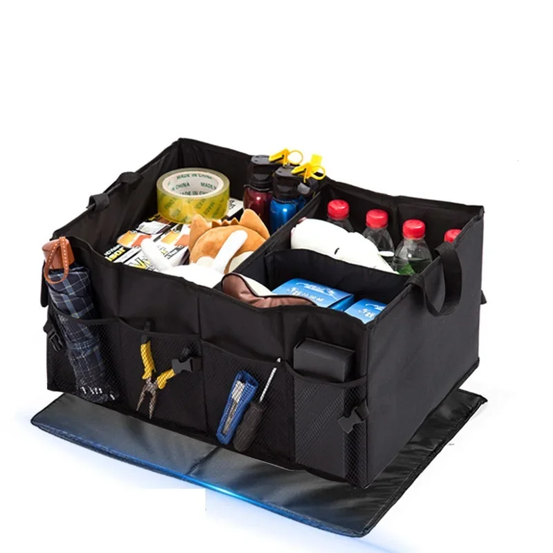 Große, faltbare Aufbewahrungsbox für den Kofferraum, verschleißfester, zusammenklappbarer Organizer für Auto, Camping, Picknick und den Hausgebrauch – Detail 1
