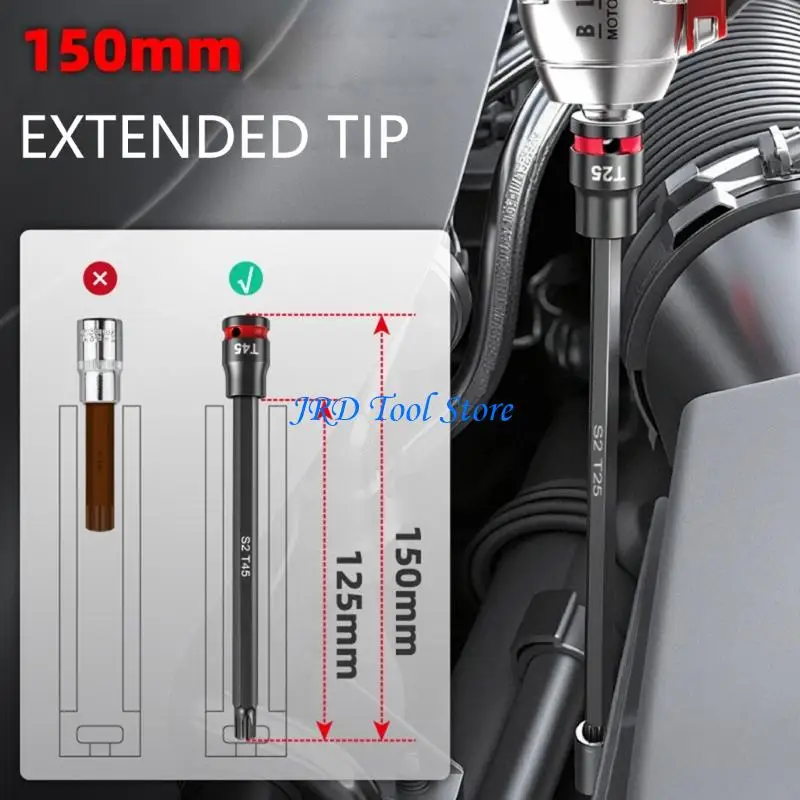A2UD Impact Socket Reinforced Nut Screwdriver 3/8inch Drive Impact Bit Drill Bit Adapter Drive Socket