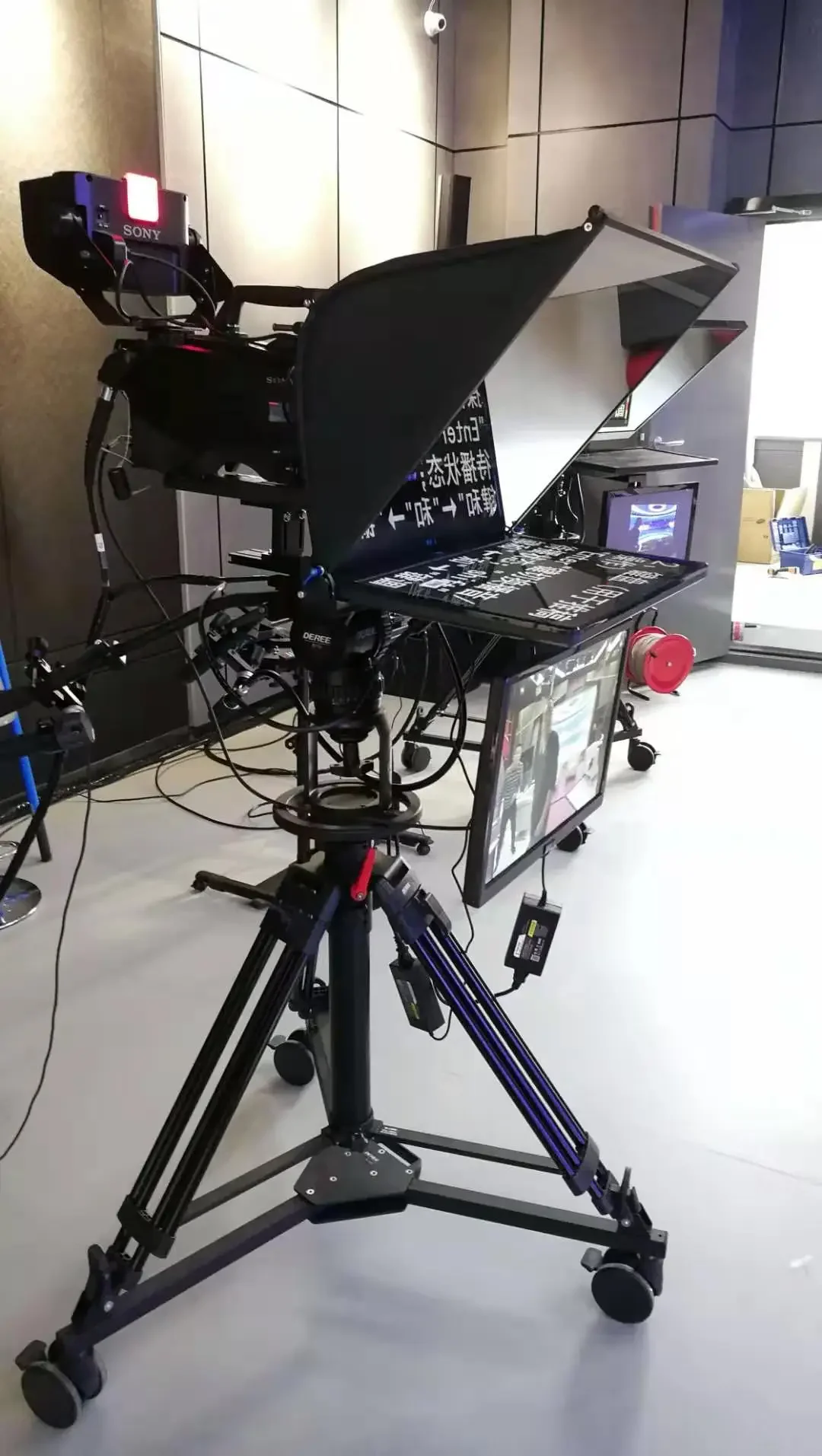 19 inch professional easy build teleprompter for your Voice Player  camera