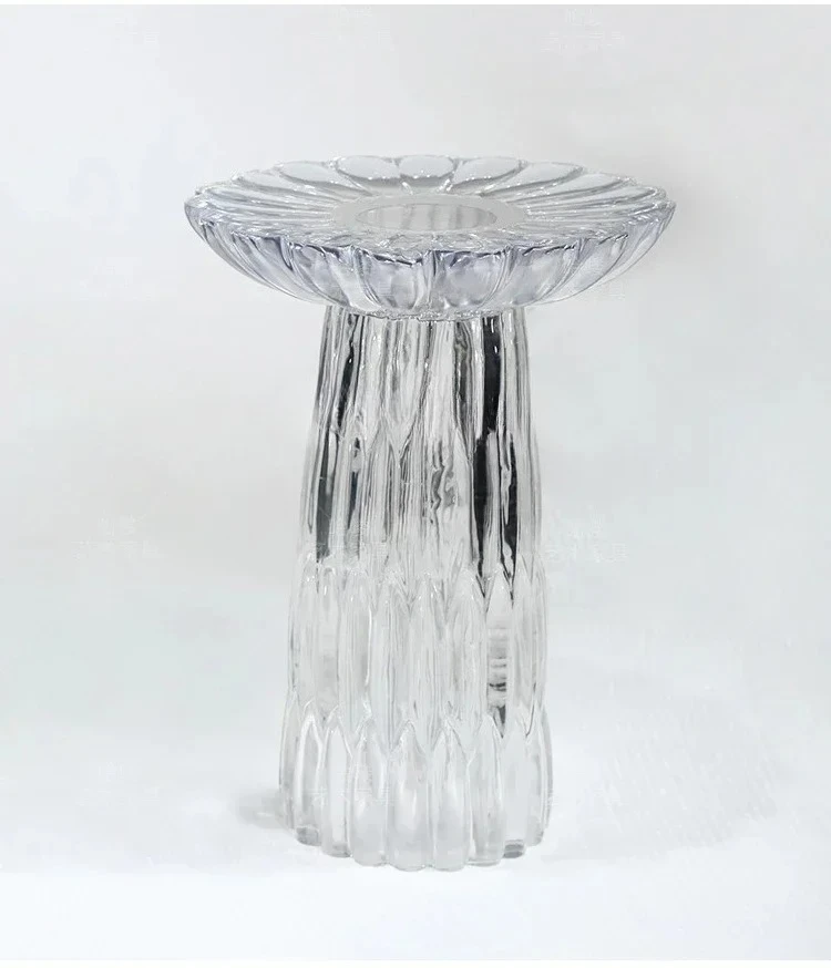 

Гостиная Домашний небольшой журнальный столик Прозрачный боковой столик из акриловой смолы Маленький круглый