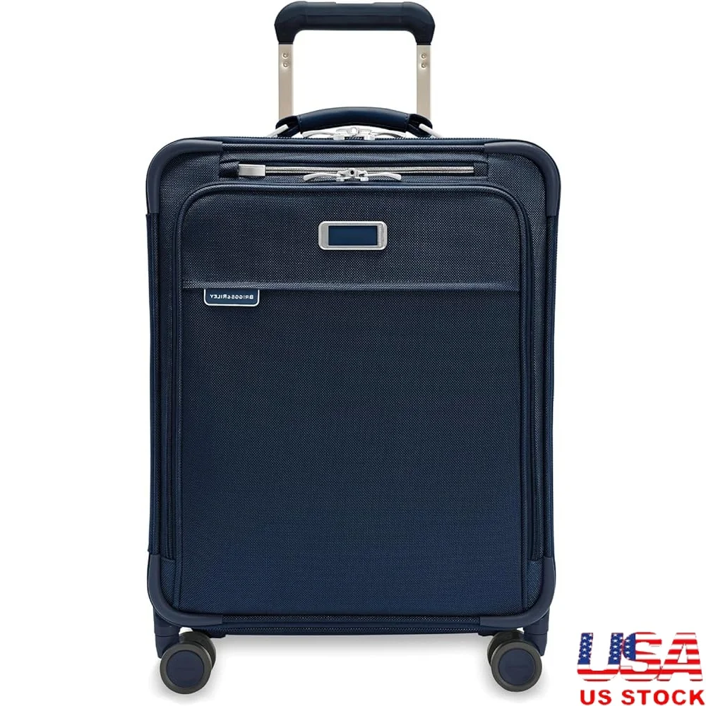 

21 Inch Expandable Carry On Spinner Luggage International Travel Suitcase Softside Rolling Bag with 360 Wheels and Secure