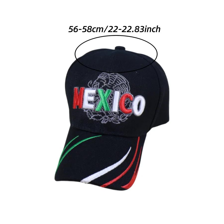 Imitation Fur Mexican Three-Dimensional Embroidered Baseball Cap Outdoor Sunshade Fashionable Adjustable Size Peaked Cap