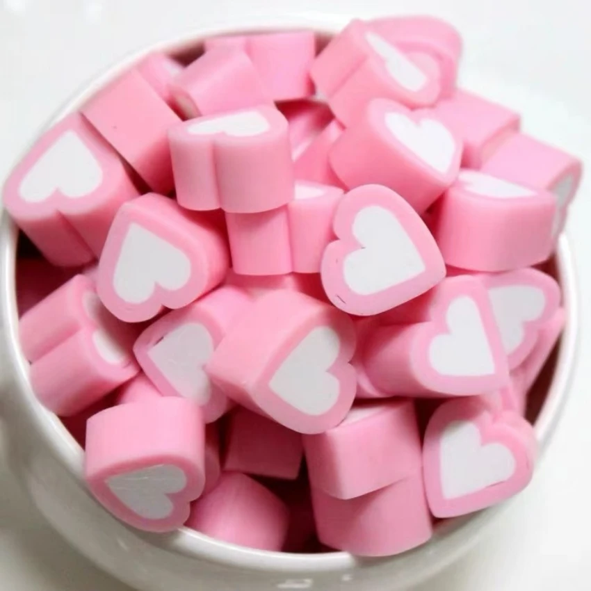 10 unids/set de artesanías decorativas, modelo de malvavisco de amor falso, bricolaje, malvavisco, corazón de melocotón, sandía, accesorios de dulces, algodón de azúcar