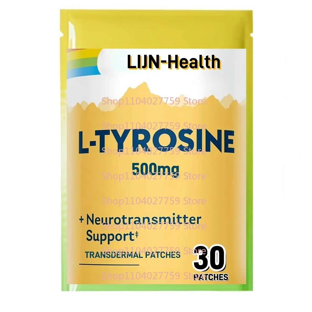 

30 Patches L-Tyrosine Transdermal Patches for Focus & Energy Boost Support