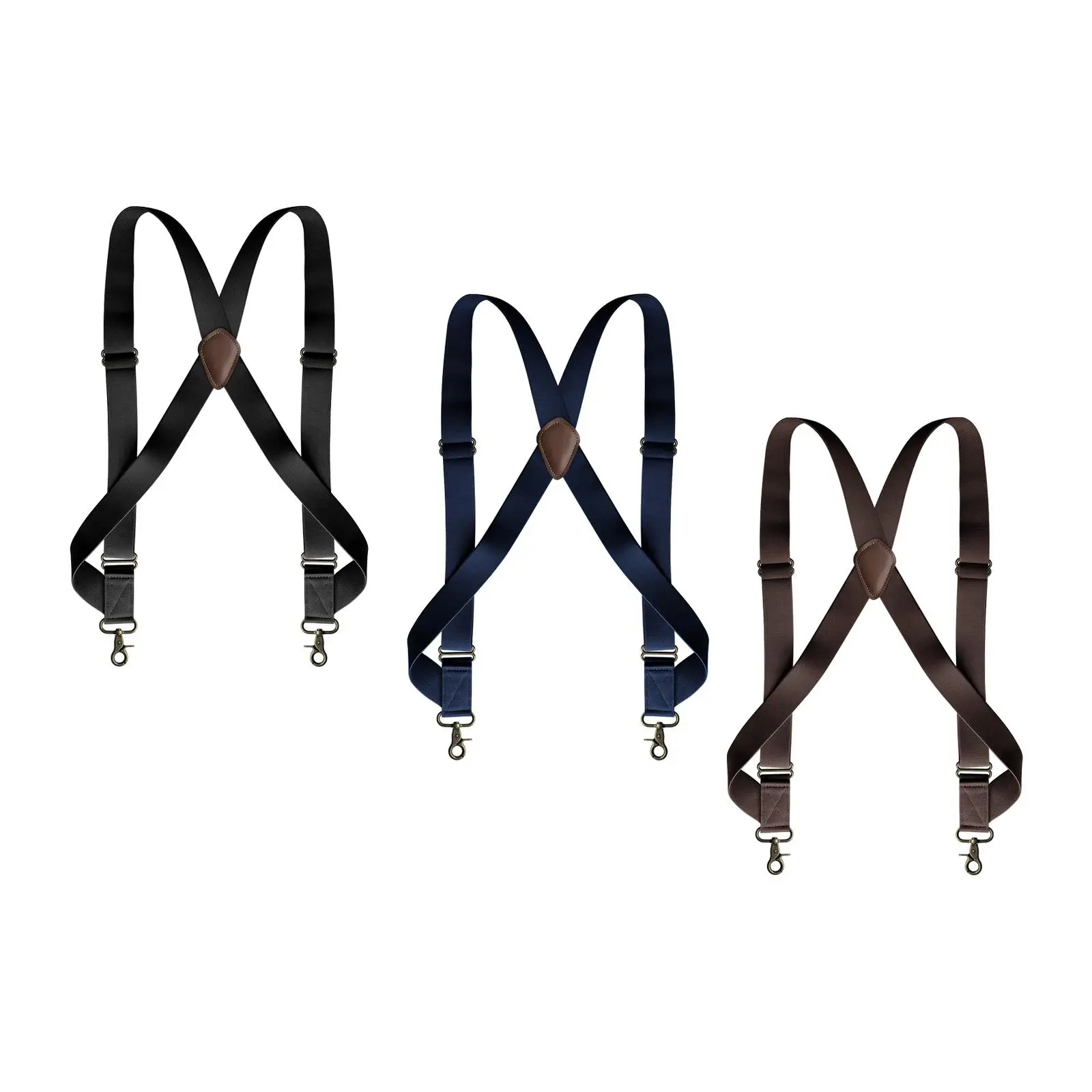 Mens Suspender with Swivel Hooks Trucker Suspenders Adjustable Elastic