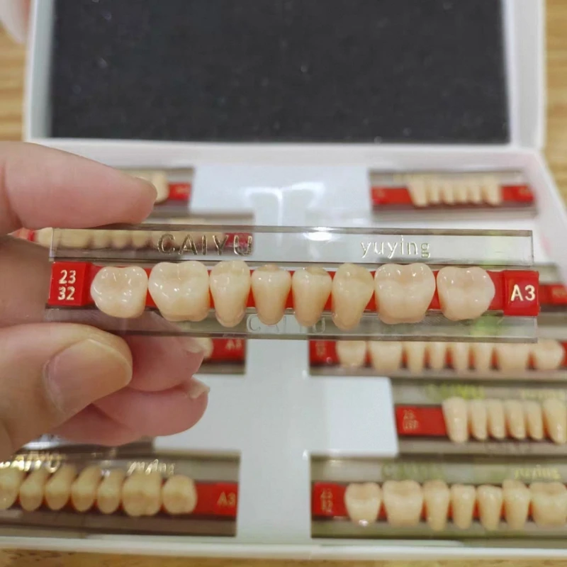 

84 teeth Dental Acrylic Synthetic Resin Teeth Full Mouth Upper & Lower Removable Dentures Set A1/A2/A3