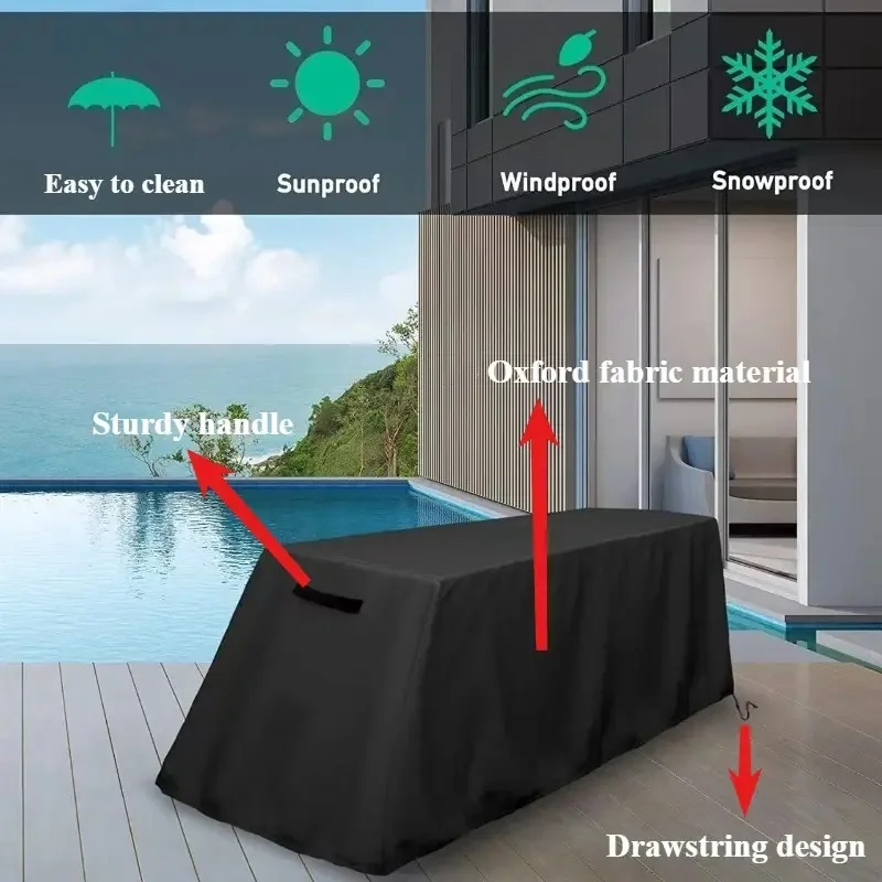 Durable Black Oxford Fabric Abdominal Exercise Bench Cover - Dustproof Fitness Equipment Protector with Adjustable Straps