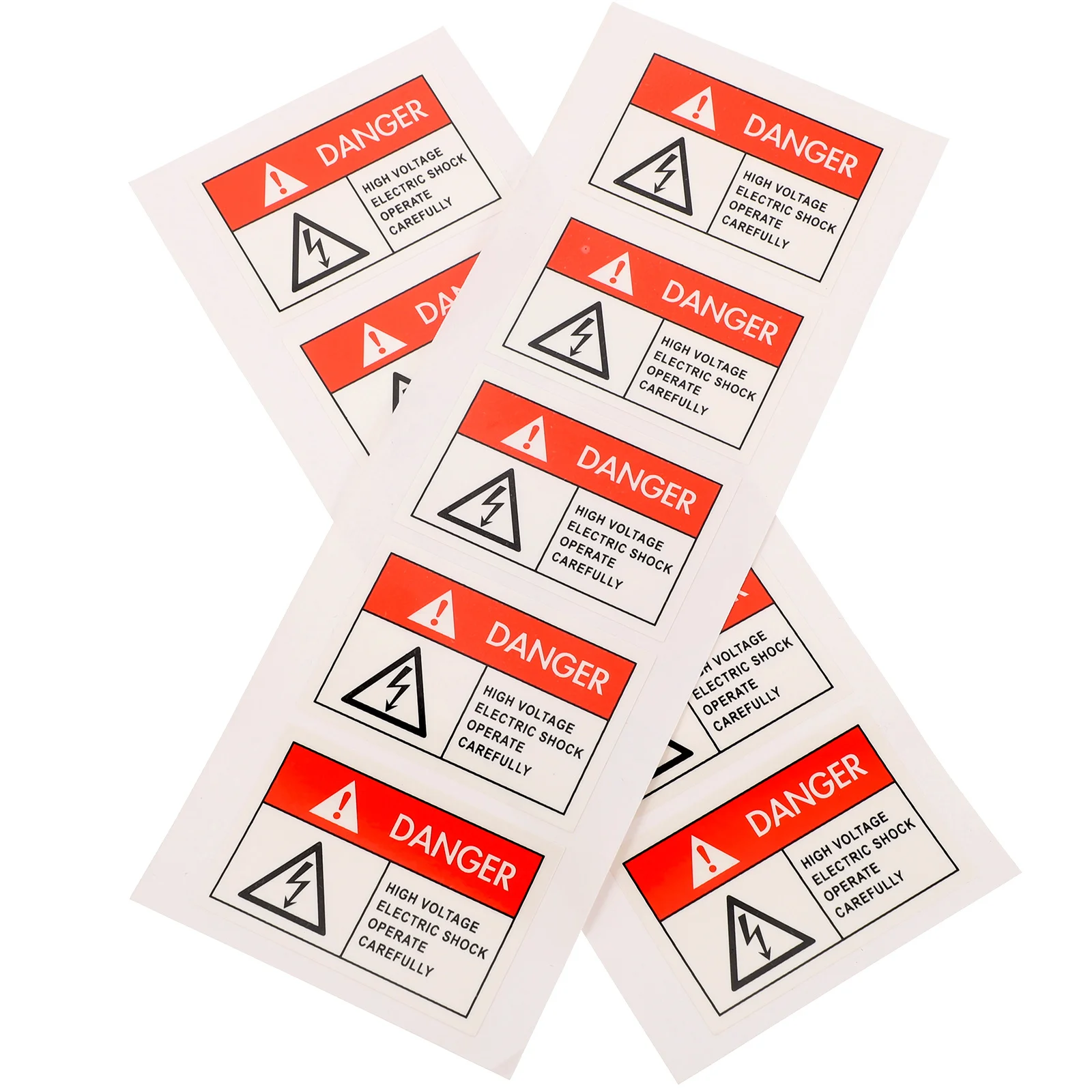 

10pcs Electric Shock Prevention Labels Red Fragile Warning Stickers Adhesive Safety Signs For Boxes Moving Home Office Garage