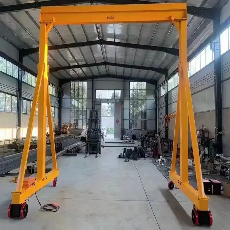 Lifting 3 ton mobile electric trackless detachable small gantry
