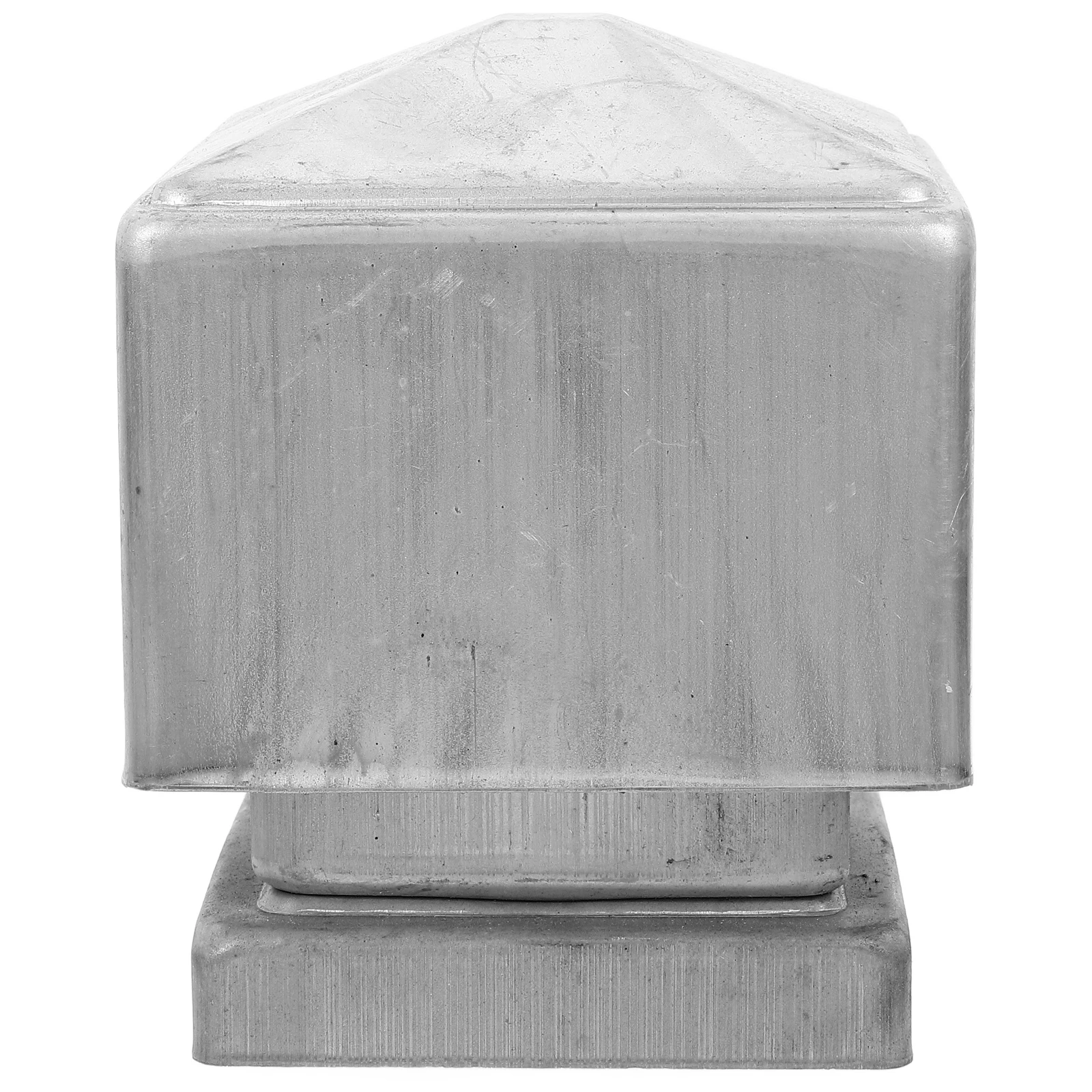 

60x60mm Fence Post Cap Finials Replacement Tops Galvanized Iron Decorative Covers Garden Fence Accessories Durable Metal Post