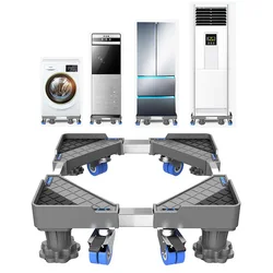 Washing Machine Holder Universal Mobile Fridge Stand With Wheel Movable Refrigerator Floor Stand Trolley Refrigerator Base Stand