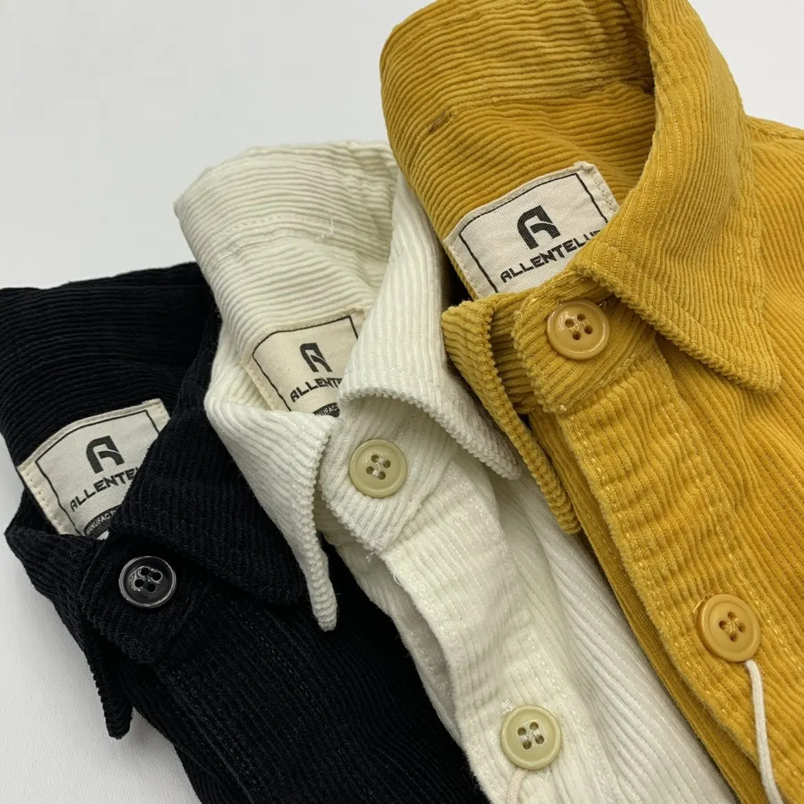 100% Cotton Washed Corduroy Shirt for Men Autumn Winter Amekaji Japanese Vintage Loose Plus Size Long Sleeve Casual Striped Top
