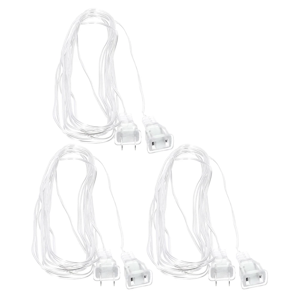 

3Pcs LED Light Strip Extension Cord PVC Material DIY Lighting Accessory Indoor Outdoor Christmas Party Decor