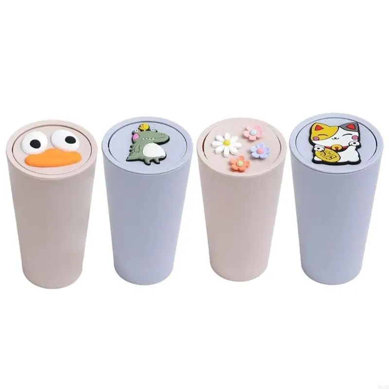 96GB Car Trash Can Cup Holder, Leakproof Car Garbage Can with Lid, Portable Mini Trash Can,Small Mini Car Trash Bin