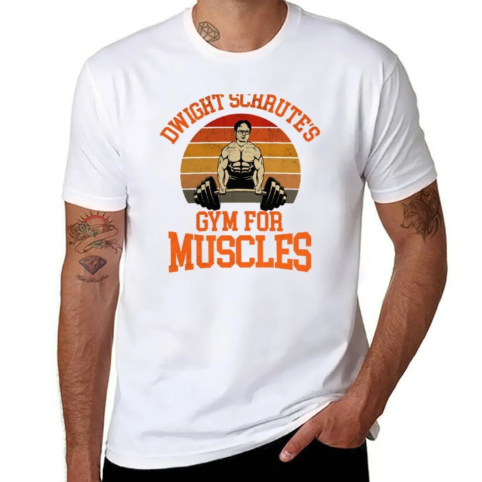 

Dwight Gym T-Shirt t shirt custom print cotton tshirt 100% T-Shirt