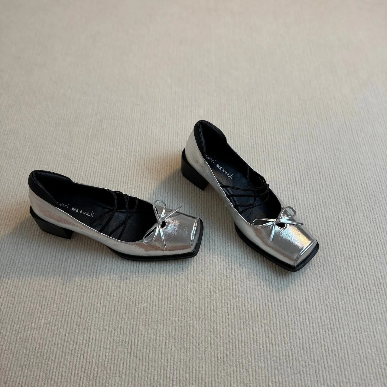 Women's flats with thick heels extremely beautiful and not tiring high-heeled ballet shoes with bows Mary Jane shoes for woman