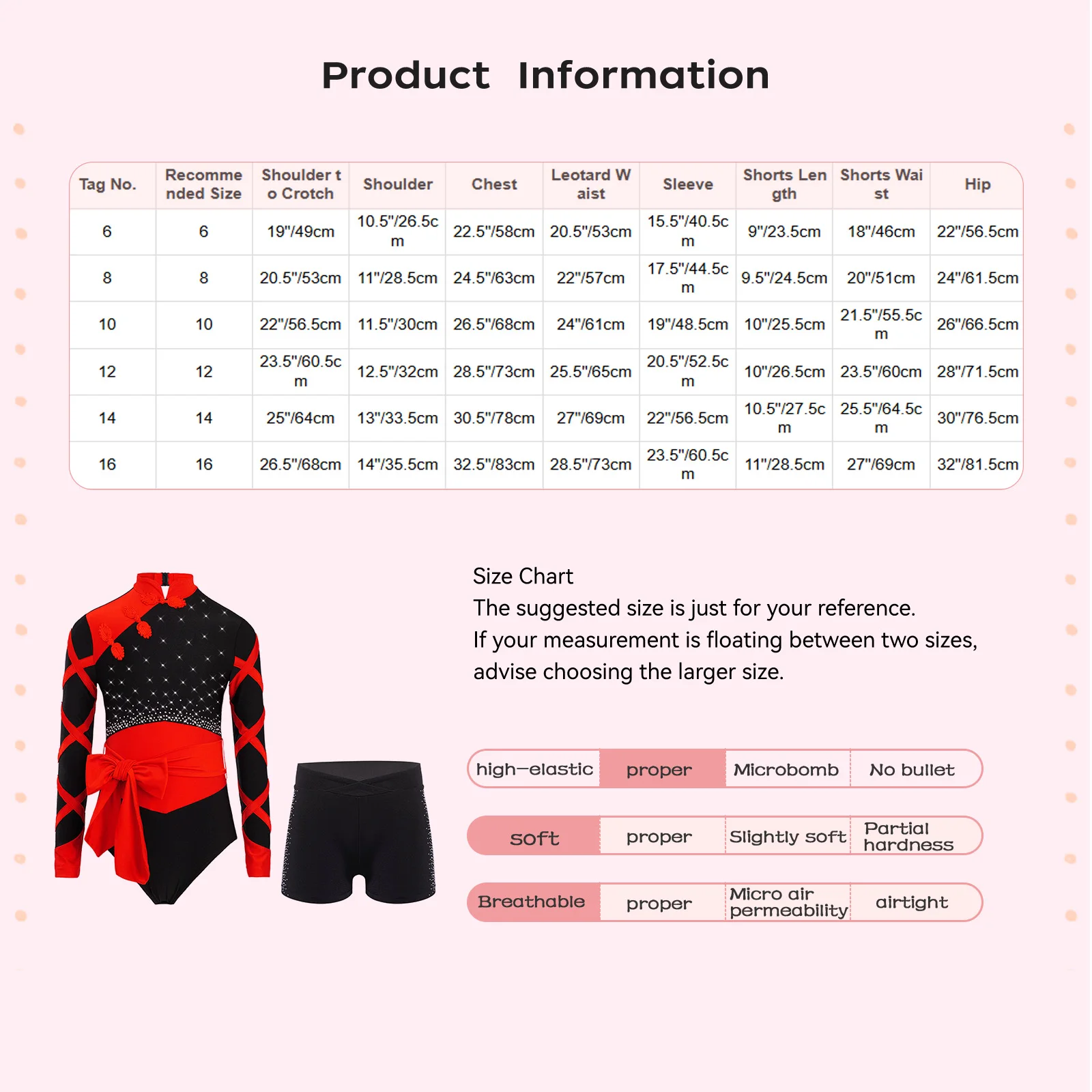 Justaucorps de gymnastique à strass pour enfants filles, short avec ceinture, tenue de danse de Ballet de patinage artistique, Costume de spectacle de Style chinois