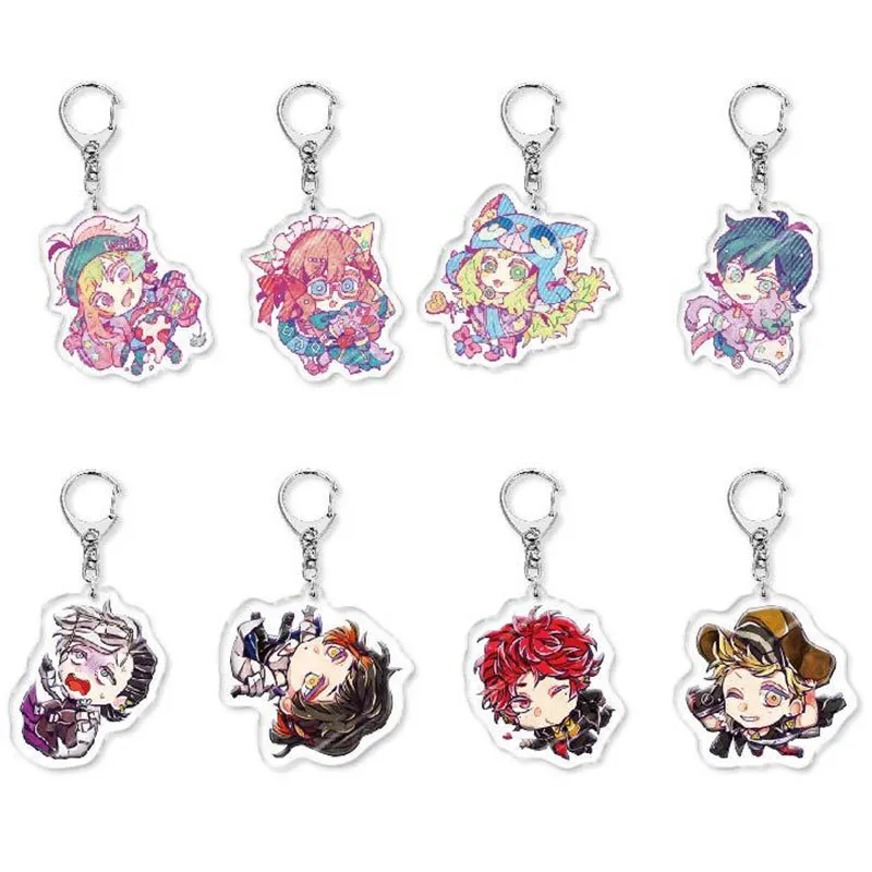 Hot Sale Wolf Game Iida Rintaro Shimotsuki Yukinari Mori Misaki Nimura Akira Acrylic Keychain Bag Charm Creative Pendant Gift